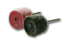 Cotton buff with shaft
