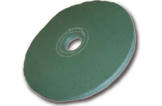 Sewn-in buffing wheels